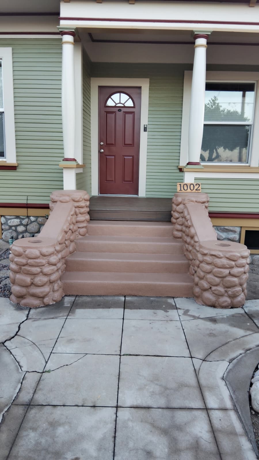 Stone Step Trim after