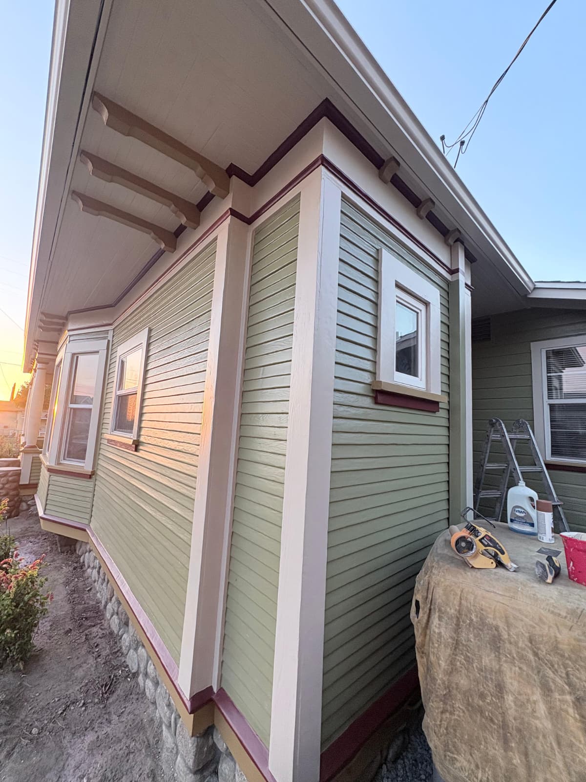 Gingerbread Bungalow — Side Elevation after
