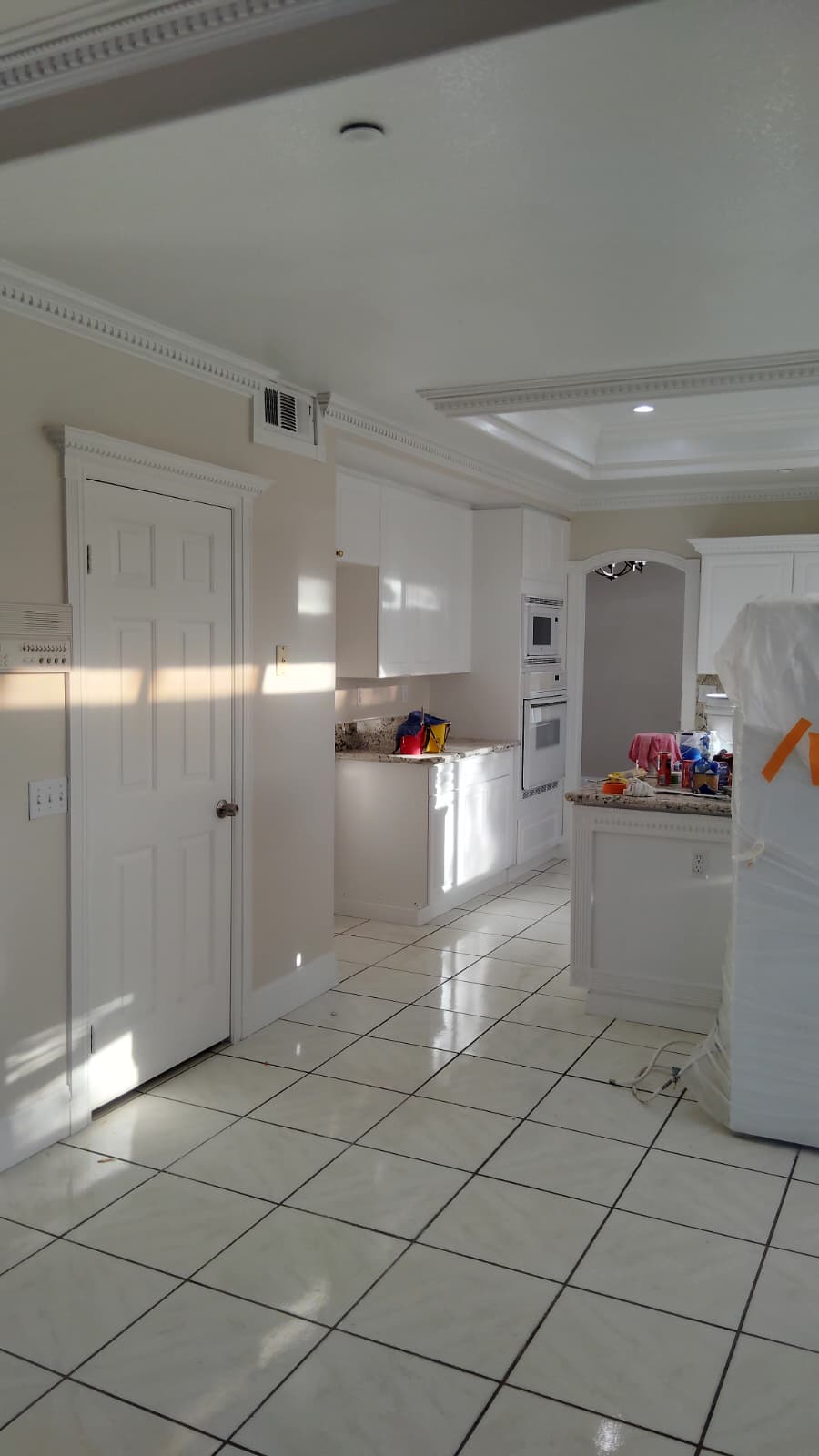 Kitchen — Island & Cabinets after