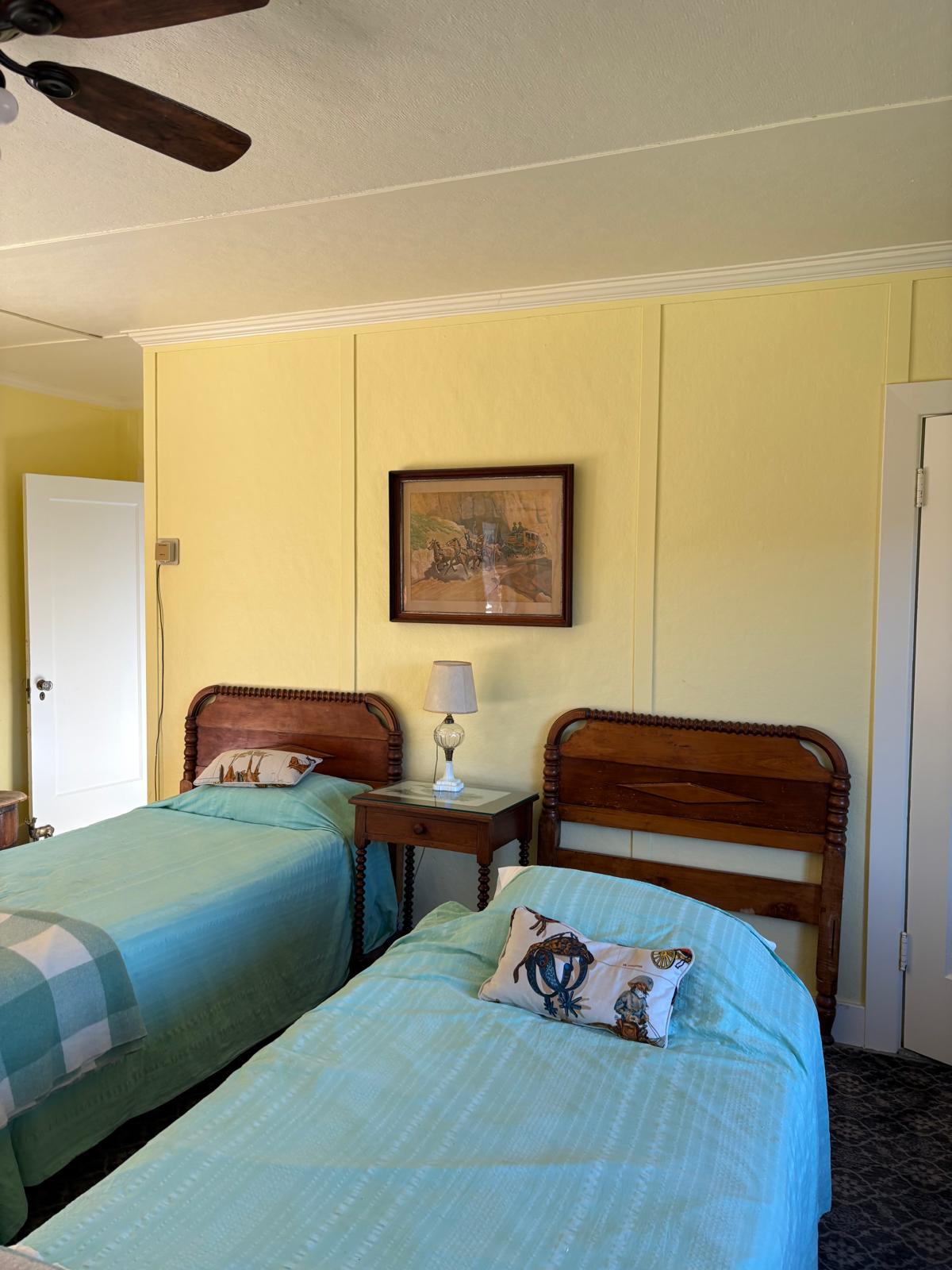Bedroom — Twin Bed Wall before